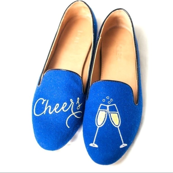 Cheers Royal Blue Addie loafers by J Crew - Picture 1 of 11